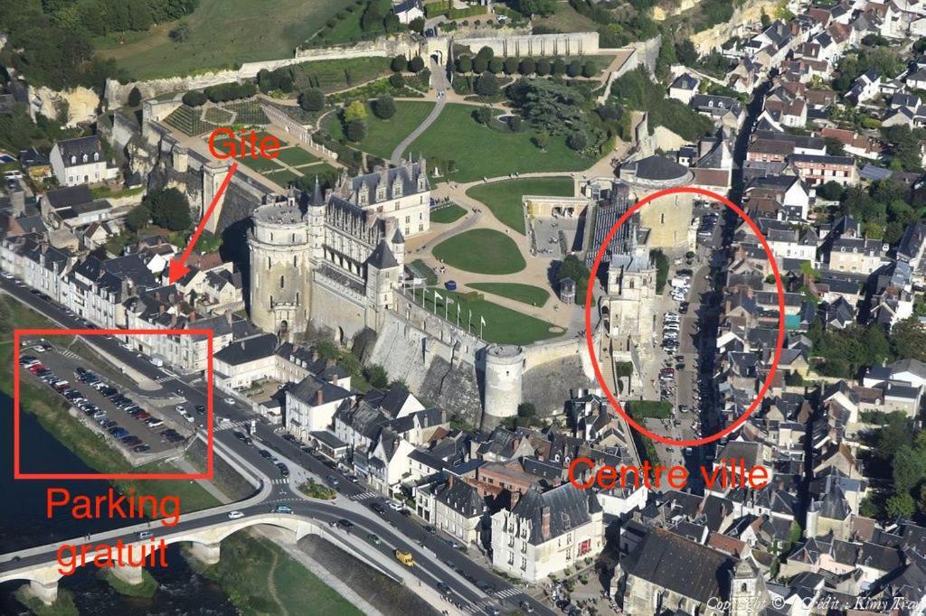 En Plein Coeur : Charmant Gite Centre Amboise Kültér fotó